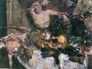 Grobes Stillleben mit Figur Lovis Corinth